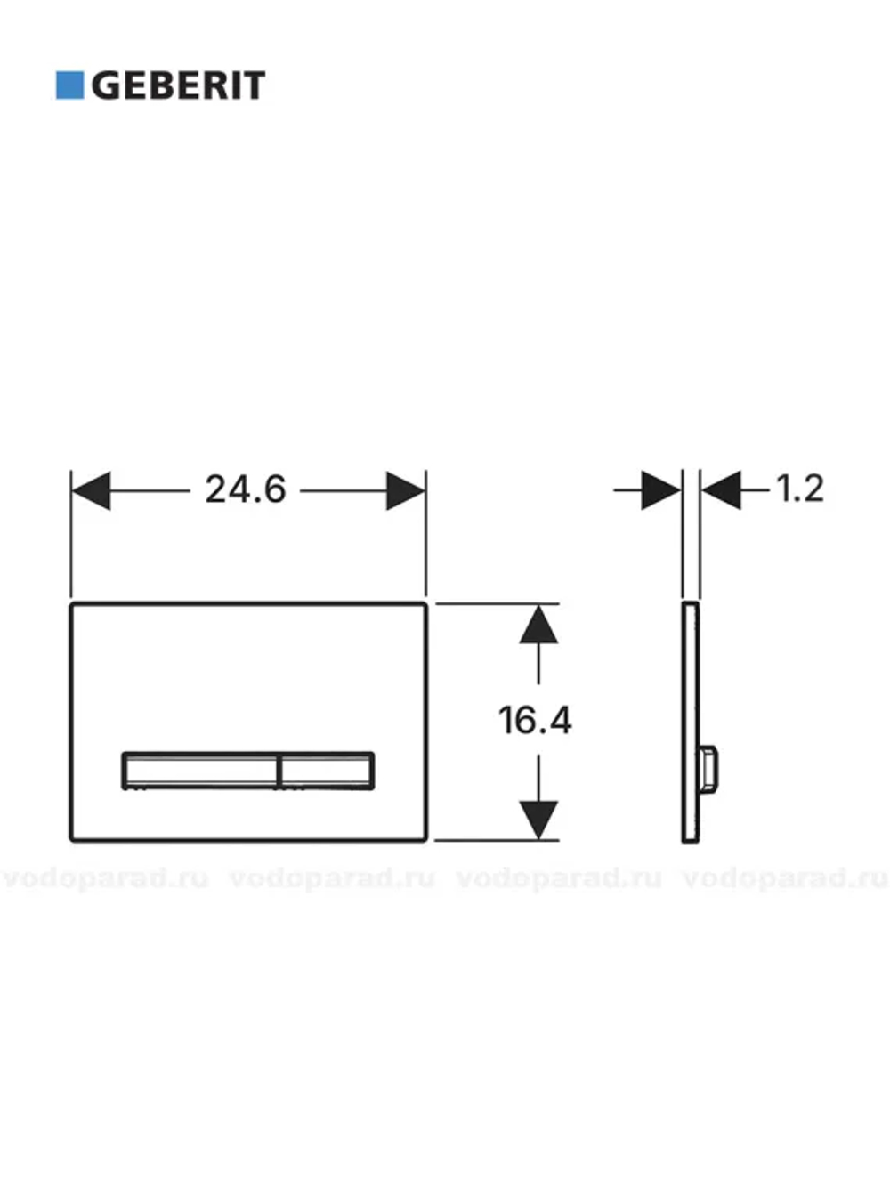 Кнопка смыва Geberit Sigma 50 115.788.GH.2 хром