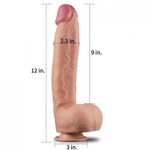 Фаллоимитатор KING SIZED Platinum с двойным покрытием (30,5×5,8 см)