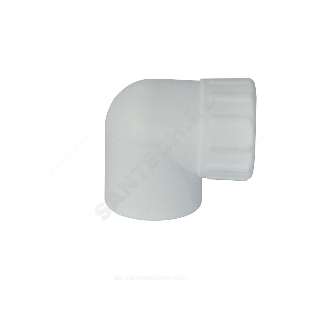 Угольник PP-R комбинированный белый Дн 25х1/2" ВР RTP (РосТурПласт) 10792