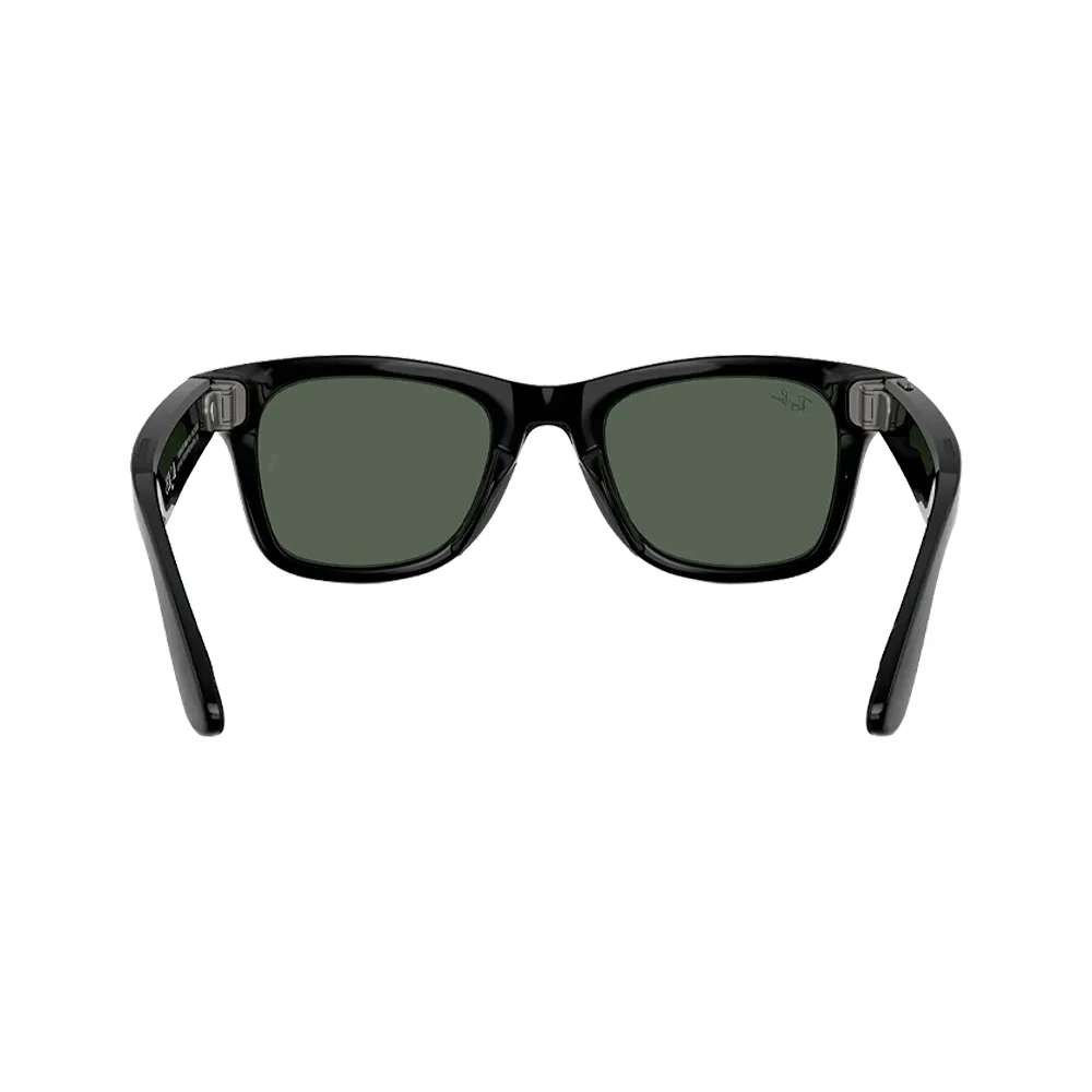 Умные очки Ray-Ban Wayfarer Shiny Black / G-15 Green, 150-50 (RW4006)