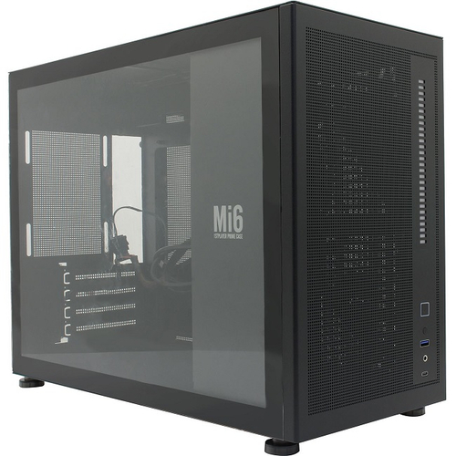 Корпус Mini-Tower 1STPLAYER MIKU Mi6, Micro-ATX, черный (Mi6-BK)