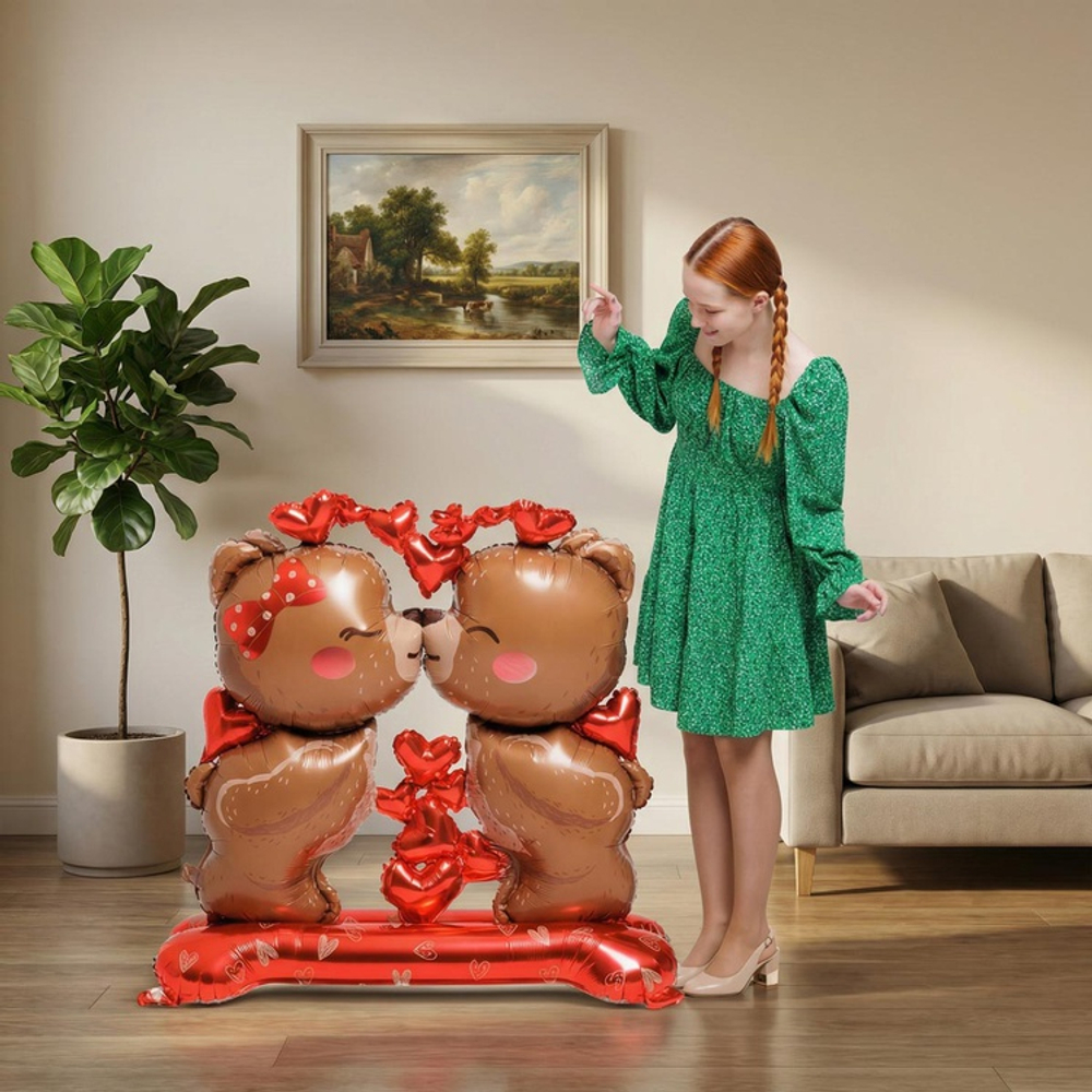 ФИГУРА "Мишки целующиеся" 150 см