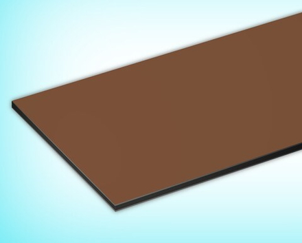 Композитные панели RAL 8024 бежево-коричневый 3 мм/0,3 мм 1220х4000 мм