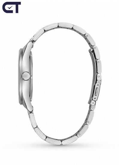 Casio MTP-V005D-1B4 General часы наручные мужские — чёрный циферблат с белыми цифрами и стальной браслет