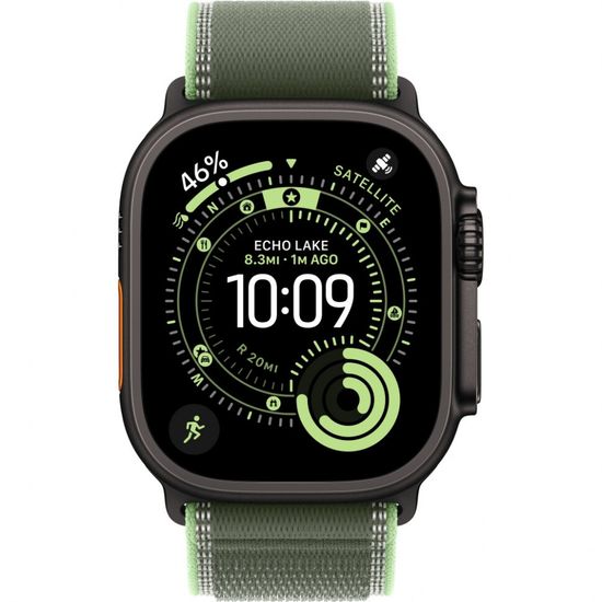 Умные часы Apple Watch Ultra 3 49 мм Black Titanium Trail Loop Зеленый Green/Neon