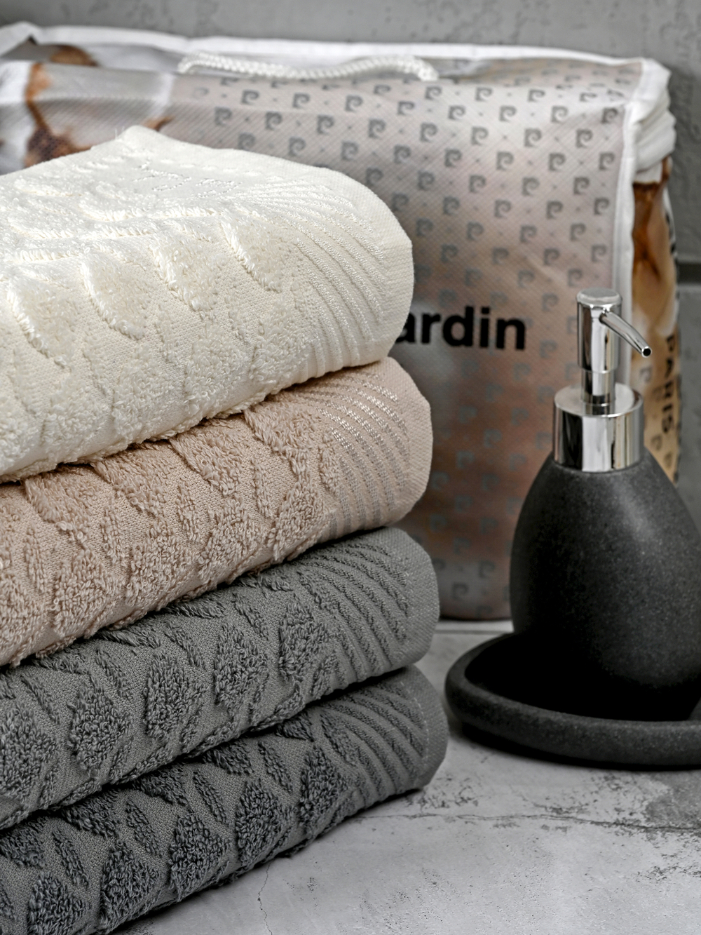 HAV00252 Набор полотенец для лица PIERRE CARDIN HOME из 4пр MAJESTY 50х90