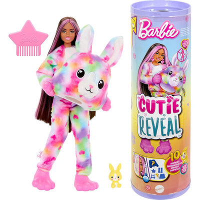 Кукла Барби Кьюти Ревил Зайчик | Barbie Cutie Reveal Bunny HRK38 | кукла в костюме зайчика с сюрпризом Mattel | 3+