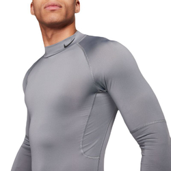 Компрессионка  Nike Pro Dri-FIT фитнес Mock-Neck Long-Sleeve - серый