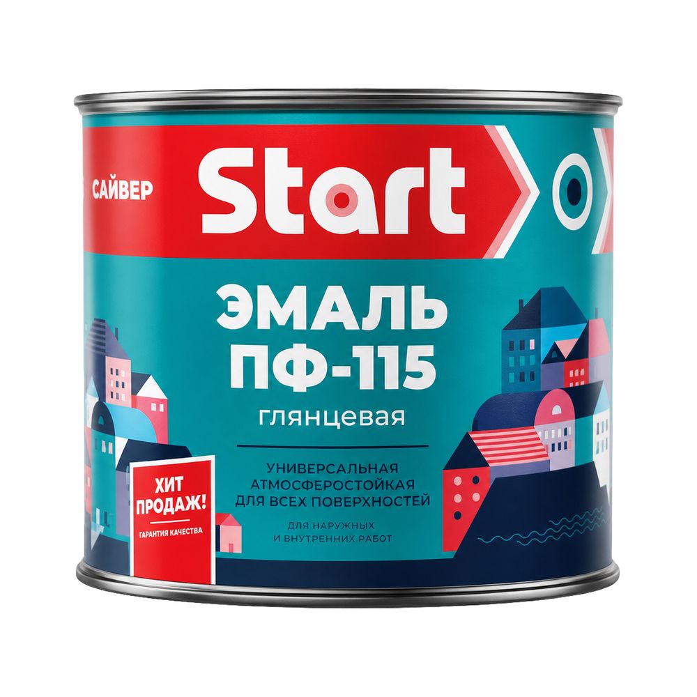 Эмаль ПФ-115 Старт  голубая   0,4кг  (Сайвер)