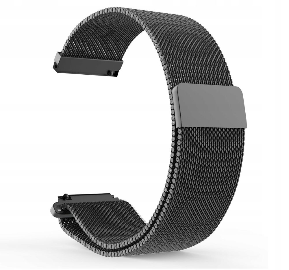 Металлический ремешок для Amazfit Bip 20mm - черный Металлический ремешок для Amazfit Bip 20mm - черный