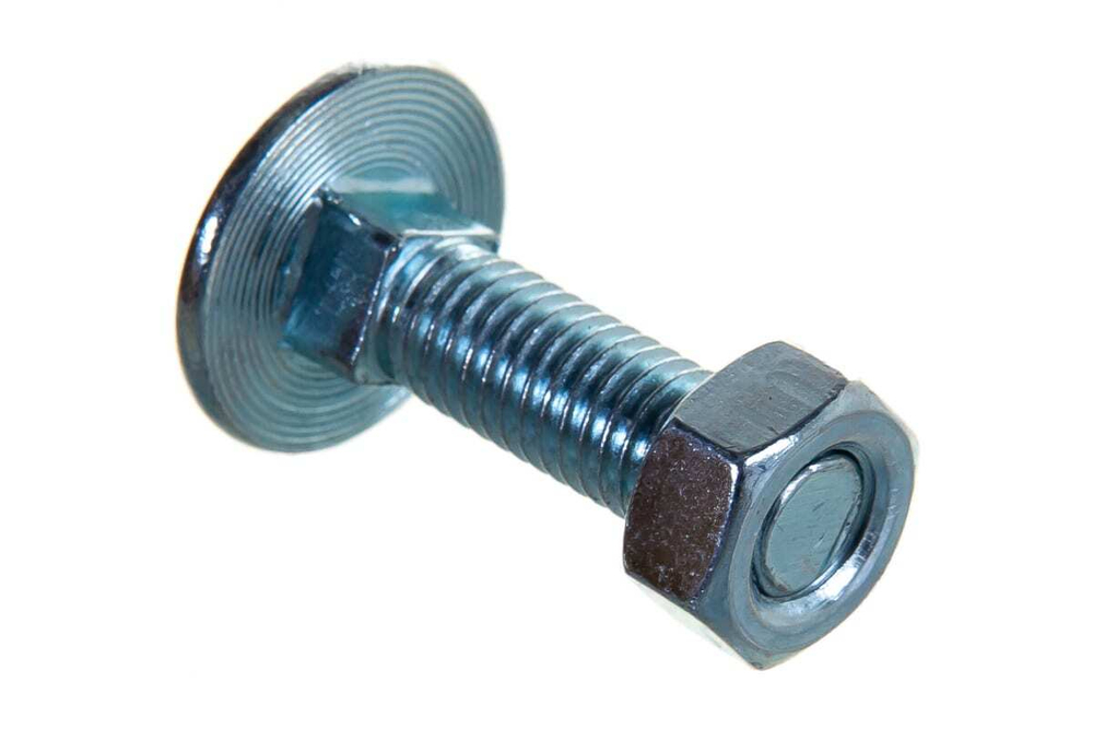 БОЛТ МЕБЕЛЬНЫЙ ELEMENT DIN603 С ГАЙКОЙ ОЦИНК 8Х30 6ШТ 2141