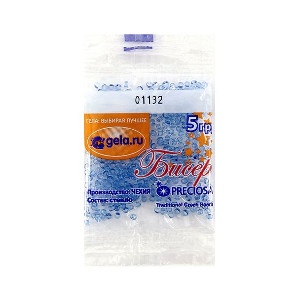 Бисер Preciosa 10/0, 50 г (10 шт по 5 г), цв.01132