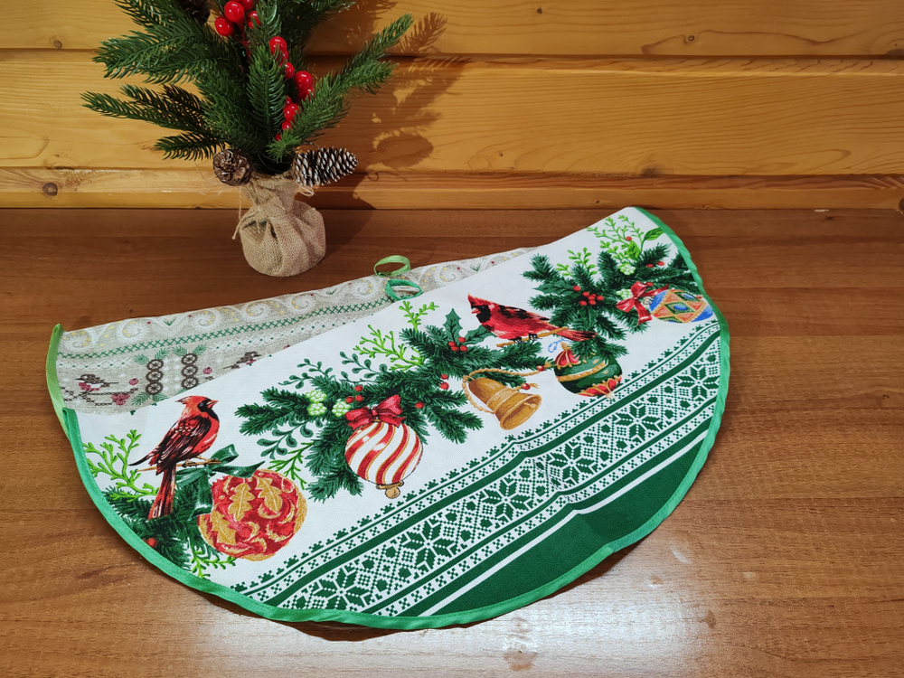 Полотенце кухонное, круглое, 2 шт, вафельное полотно