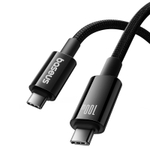 USB-C Кабель Baseus Tungsten Gold USB3.2 Charging+Data 4K@60Hz 20Gbps 100W 1.5m - Cluster Black