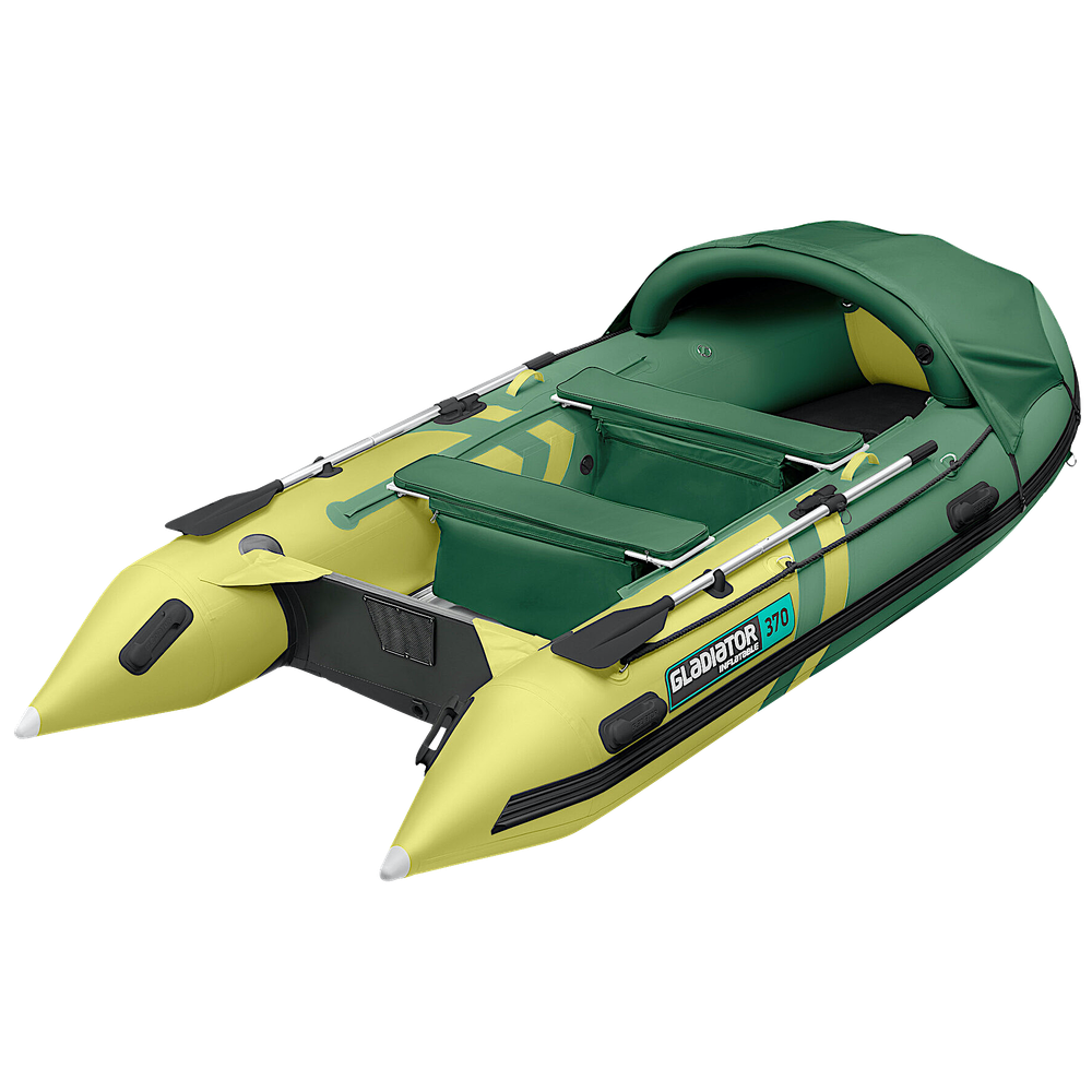Лодка ПВХ Gladiator Active C370AL с алюминиевым полом -
