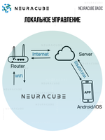 WiFi реле NEURACUBE BASIC, 16А/3520Ватт (Работает с Алисой)