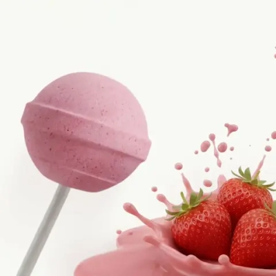 Леденец без сахара на ксилите miradent Xylipop, клубника , 1 шт.