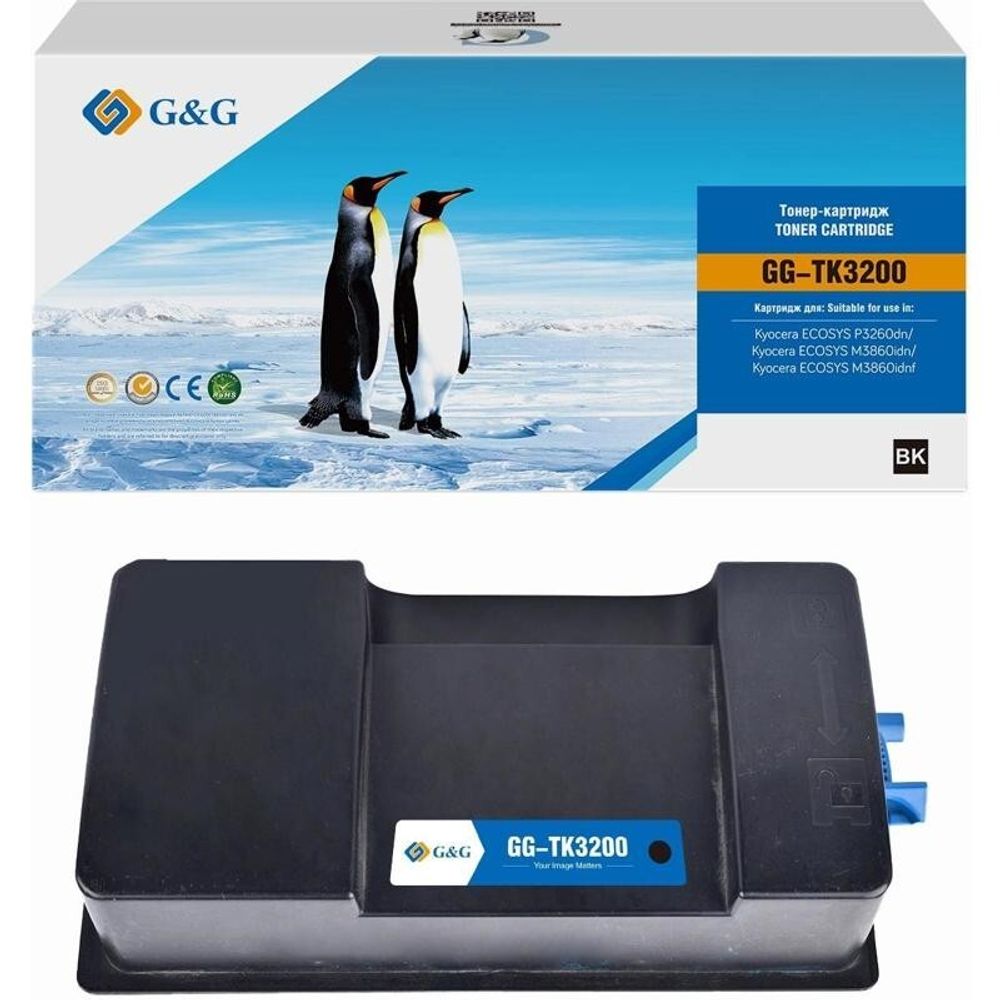 Тонер-картридж G&amp;G, аналог Kyocera TK-3200 для P3260/M3860 (40K)