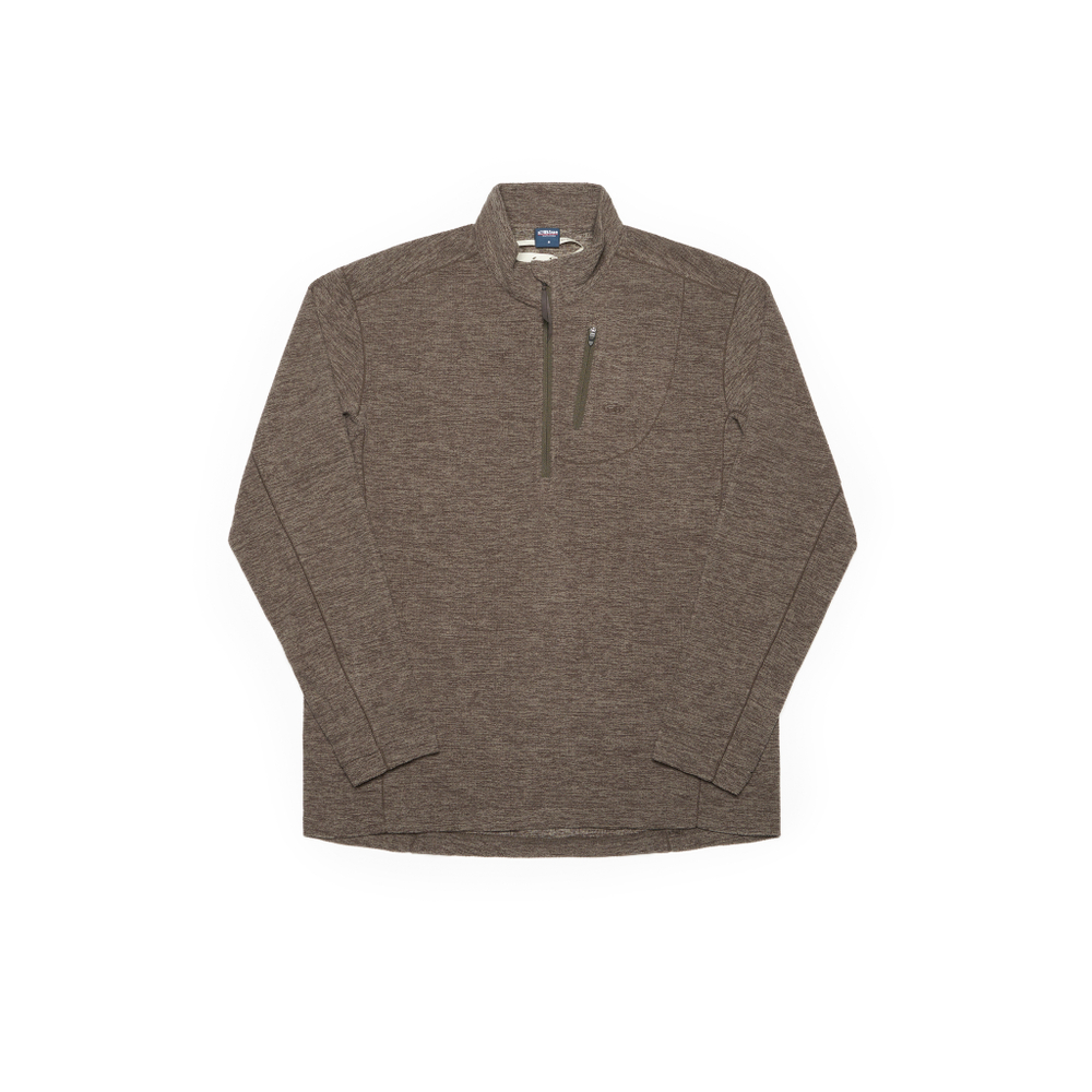 Свитшот Nothomme Blue Monte Stand-Up Collar Checkered Fleece Semi-Zipped Sweatshirt "Winter Green"