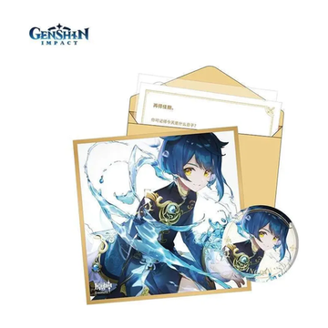 Набор Значок, Сикиси, Конверт, Письмо, Наклейка Day of Destiny Series Xingqiu — Genshin Impact