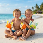 Нарукавники тренировочные 20*15 см Крабик/Бабочка, 3-6 лет