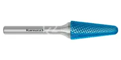 Борфреза твердосплавная Karnasch форма L, 3х10х3х38 мм, насечка HP-4, покрытие Blue-Tec, арт. 11.5082-005
