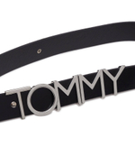 Кожаный ремень Tommy Jeans - черный(AW0AW15487)