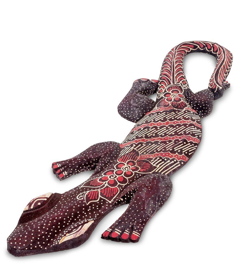 Decor and Gift 10-032 Панно настенное «Геккон Джава» (батик, о.Ява) 40 см