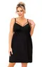 Sylvia nightdress plus Black