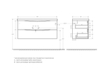 Тумба подвесная с раковиной BelBagno MARINO-1100-2C-SO-BL-P