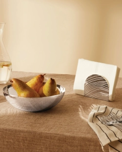 Alessi Салфетница из шпона коричневая PU08 BR