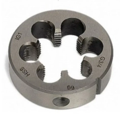 Плашка M9x1.0-?25мм, в пластиковом футляре RockForce##Rock FORCE RF-DIE9x1