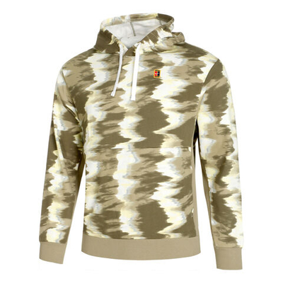 Мужская кофта теннисная Nike Dri-Fit Court Heritage OZ Hoody Men - Olive, White
