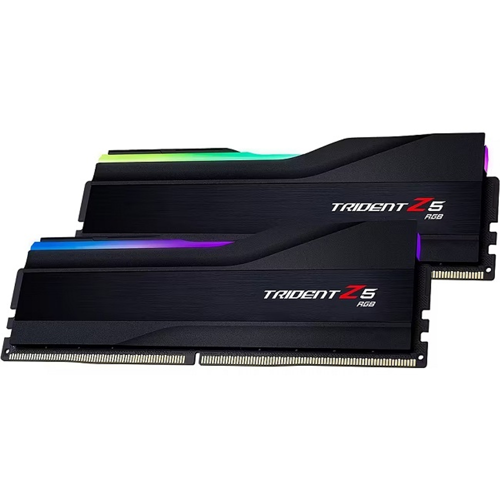 Модуль памяти DIMM DDR5 128Gb, 6400Mhz, 2x64Gb, G.Skill Trident Z5 RGB Black (F5-6400J3644F64GX2-TZ5RK)