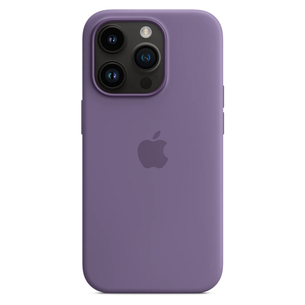 Силиконовый чехол с поддержкой MagSafe Apple Silicone Case для iPhone 14 Pro, Iris (Фиолетовый ирис)