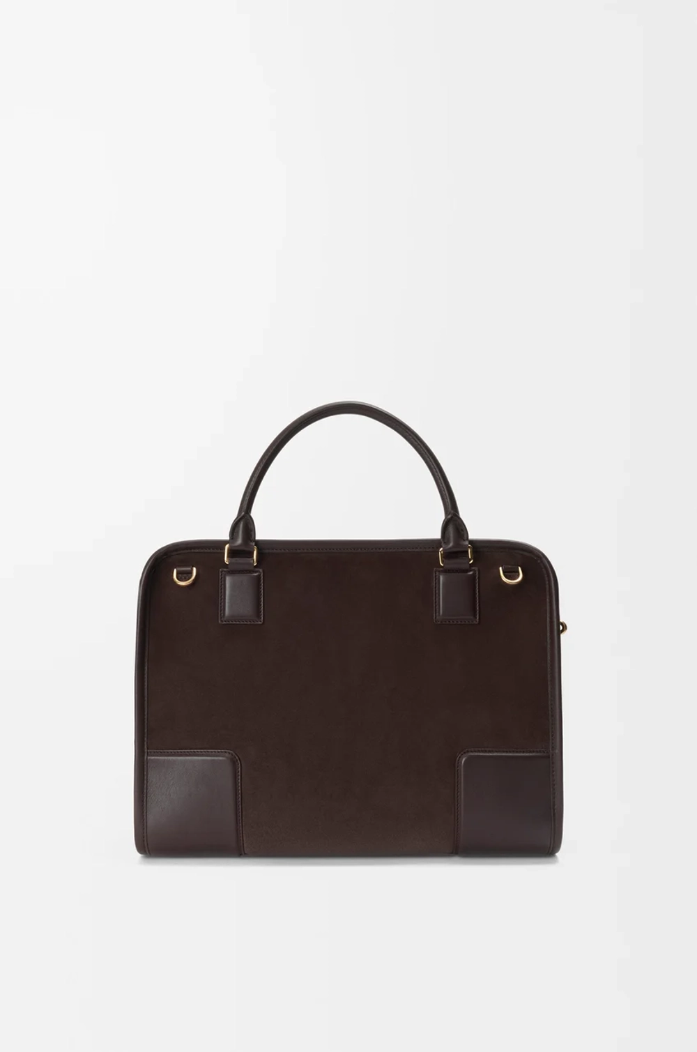 Loewe Большая сумка Amazona 180 из мягкой телячьей кожи, темно-каштановый