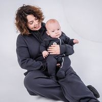 Комбинезон оверсайз "Графит" женский утепленный