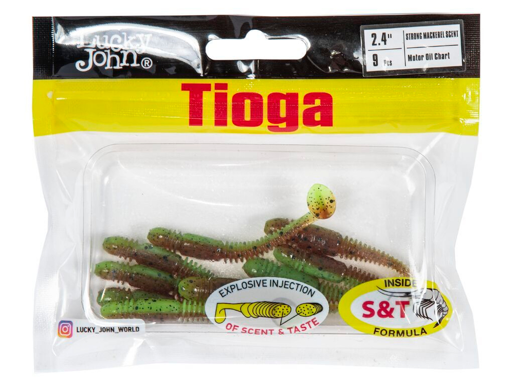 Виброхвосты съедоб. искусст. LJ Pro Series TIOGA 2.4in (06.20)/Z15 9шт.