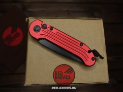 Нож MIcrotech LUDT - красная рукоять, клинок черный (эксклюзив RED-Knives) RK-461