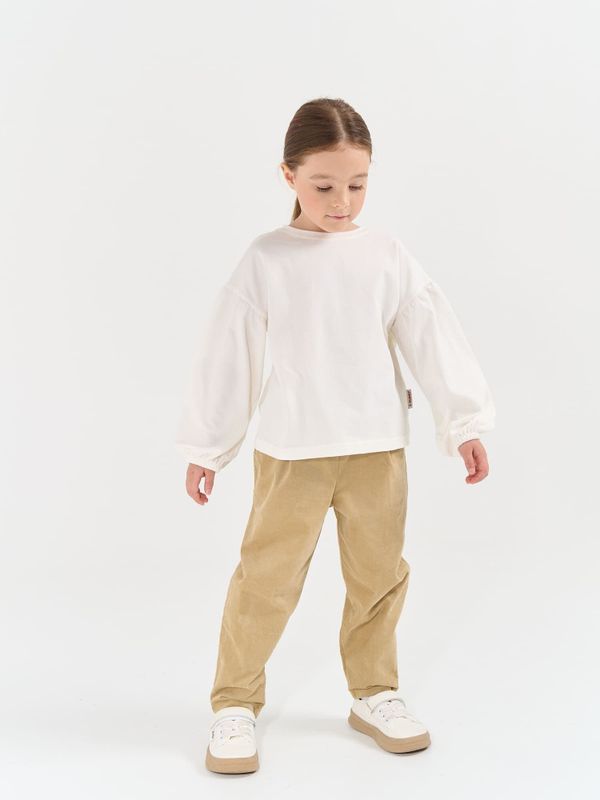 Лонгслив с объемными рукавами 