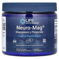 Life Extension, Neuro-Mag Magnesium L-Threonate Tropical Punch, 93.35 g | Magniy L-treonati, 93,35 g