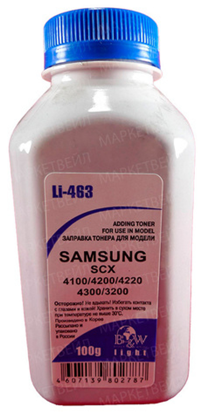 Тонер для SAMSUNG ML-216x SCX 320x/340x/4100/4200/4220/4300, SL-M2020/2070 (100г) Black&White Light