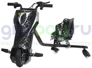 Электро Дрифт-карт IKINGI Drift Cart P2 250W (36V/4.4Ah) - Чёрная молния фото №1