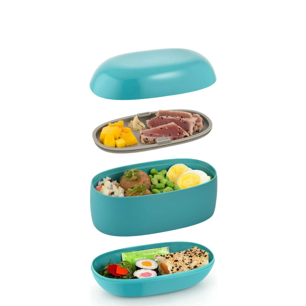Alessi Ланчбокс 1,25л красный SA02R