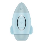Стимулятор клитора с воздушной стимуляцией и вибрацией Satisfyer Mission Control (голубой)