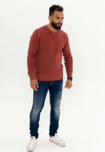 Свитшот Bowery NYC однотонный Fleece Burnt Red