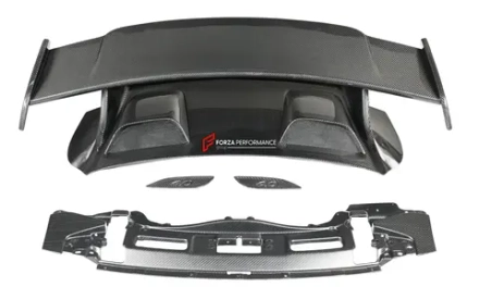 Карбоновое заднее антикрыло с крышкой двигателя для PORSCHE 911 991.2 GT3 2015–2020 Порше