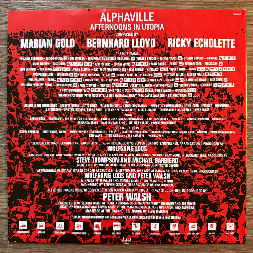 Alphaville - Afternoons In Utopia (Германия 1986г.)