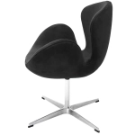 Кресло Bradex Home SWAN STYLE CHAIR графит, искусственная замша