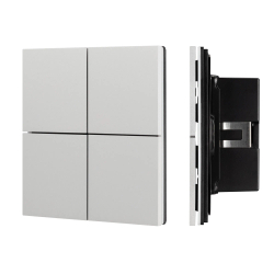 INTELLIGENT ARLIGHT Кнопочная панель KNX-304-23-IN Silver (BUS, Frameless) (IARL, IP20 Металл, 2 года) 039662